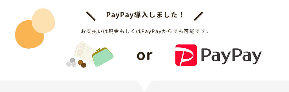 PayPay導入しました。